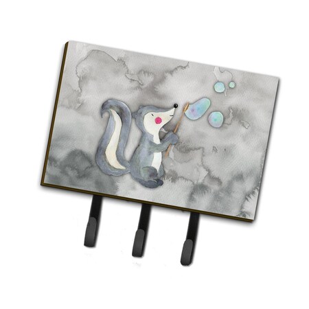 Jensendistributionservices Skunk & Bubbles Watercolor Leash or Key Holder MI1712355